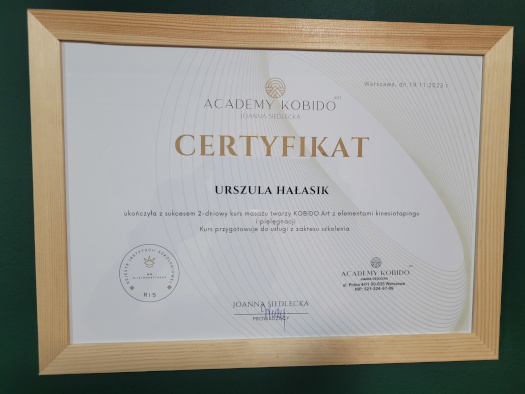 Certyfikat kobido